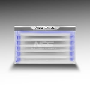 Polish Wall rack (2 Line) Model Atlanta II (White/Grey)