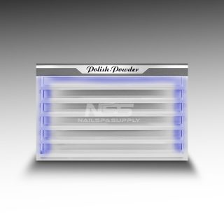 Polish Wall rack (2 Line) Model Atlanta II (White/Grey)