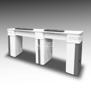 Table double Model Atlanta II (White/Grey)