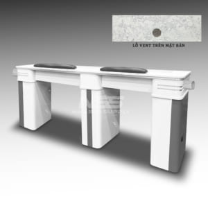Table double Model Atlanta II (White/Grey) - VENT