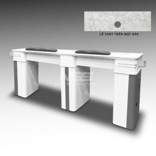 Table double Model Atlanta II (White/Grey) - VENT