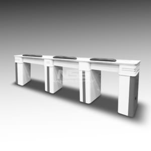 Table tripple Model Atlanta II (White/Grey)