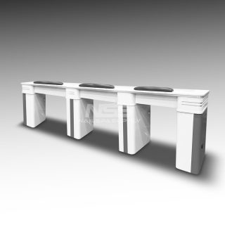 Table tripple Model Atlanta II (White/Grey)