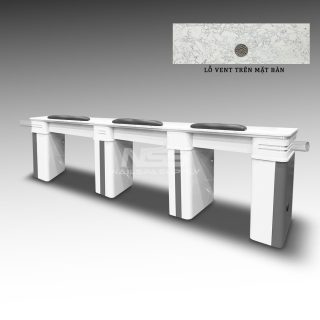 Table tripple Model Atlanta II (White/Grey) - VENT