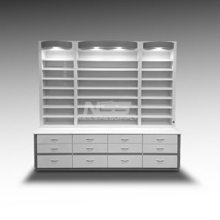 Cabinet  L90 (12 cabinet) Model Atlanta B (White/Grey)
