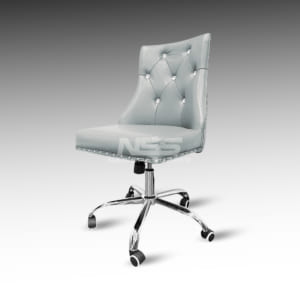 Customer chair - Leather Italy - Model Amber  - Grey