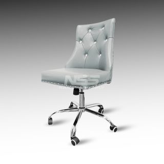 Customer chair - Leather Italy - Model Amber  - Grey