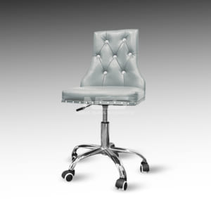 Technician chair - Leather Italy - Model Amber  - Grey