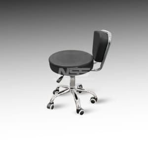 Stool chair – Leather Italy Model Dayton – Black