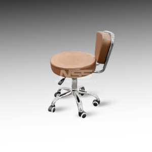Stool chair – Leather Italy Model Dayton – Cappuccino