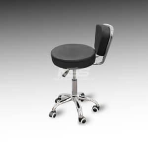 Stool chair – Leather Italy Model Dayton –  Black (Socket tall)