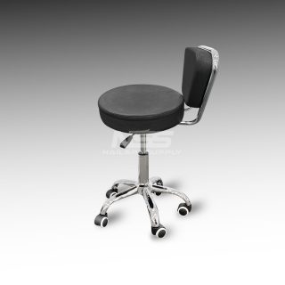 Stool chair – Leather Italy Model Dayton –  Black (Socket tall)