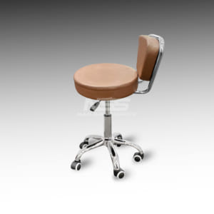 Stool chair – Leather Italy Model Dayton – Cappuccino (Socket tall)