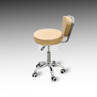 Stool chair – Leather Italy Model Dayton – Cream (Socket tall)