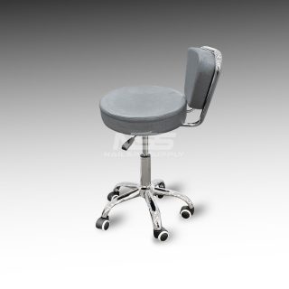 Stool chair – Leather Italy Model Dayton – Grey (Socket tall)
