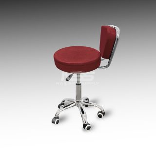 Stool chair – Leather Italy Model Dayton – Red (Socket tall)