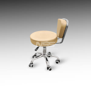 Stool chair – Leather Italy Model Dayton – Cream