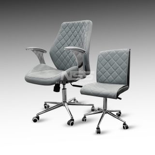 Combo Cust and Tech – Leather Italy Model Diamond – Grey