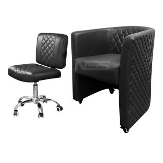 Combo Cust and Tech – Leather Italy – Model Elegant with Daytona – Black