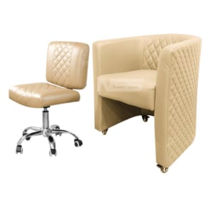 Combo Cust and Tech – Leather Italy – Model Elegant with Daytona – Cream