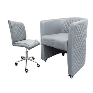 Combo Cust and Tech – Leather Italy – Model Elegant  with Luxury - Color Grey