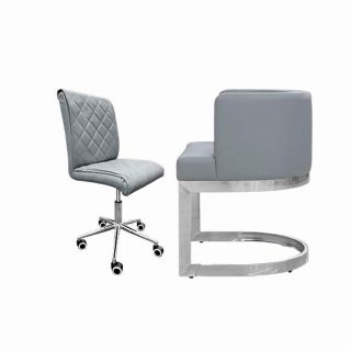 Combo Cust and Tech – Leather Italy – Model Envy with Luxury – Grey