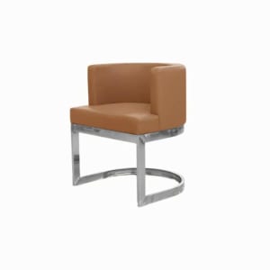 Customer chair – Leather Italy – Model Envy – Cappuccino